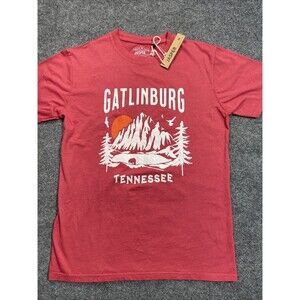 Gatlinburg Tennessee Shirt Men’s Medium Red Jasper Mountains Med